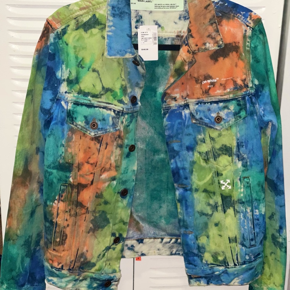 Off-White Virgil Abloh Spring-Summer 2019 Multicolor denim Jacket